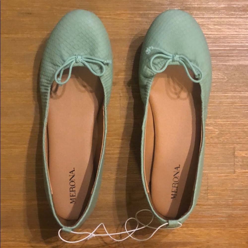 Mint green flats from Target 6.5